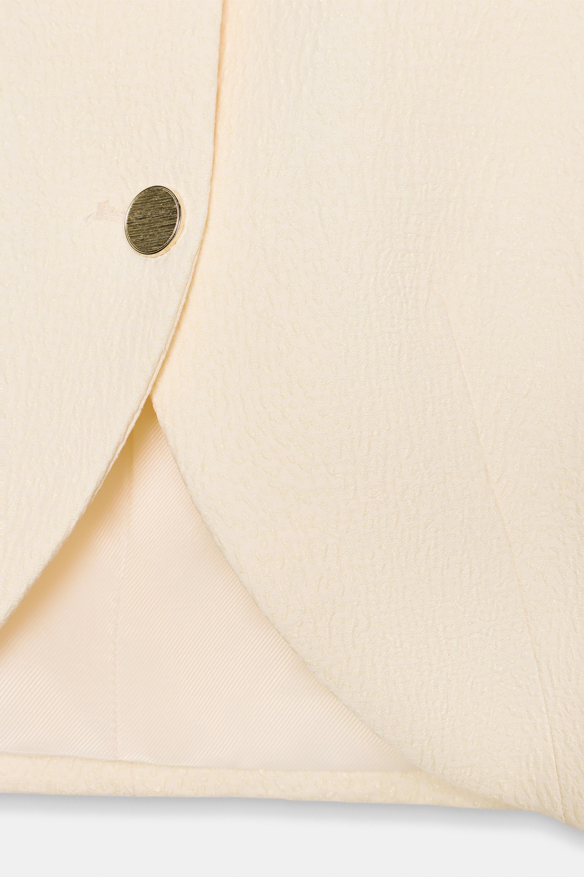 PUFF SLEEVE CROPPED BLAZER